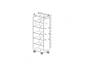 Шкаф 600 для одежды (ДО) ДМ ТМК Дуб млечный в Каслях - kasli.mebel74.com | фото 2