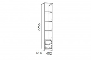 Шкаф для белья Фанк НМ 013.01-02 М1 с ящиками в Каслях - kasli.mebel74.com | фото 3