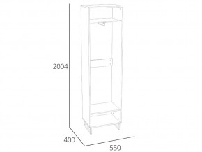 Шкаф для одежды Фолк НМ 014.01 в Каслях - kasli.mebel74.com | фото 2