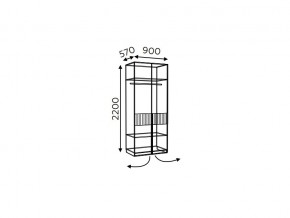 Шкаф двухдверный Моника мод.7 и мод.10.1 в Каслях - kasli.mebel74.com | фото 2