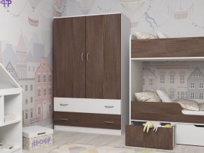 Шкаф двухстворчатый белый-бодега в Каслях - kasli.mebel74.com | фото 1