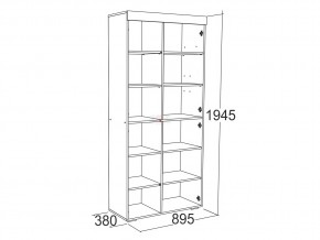 Шкаф комбинированный высокий Ольга 19 в Каслях - kasli.mebel74.com | фото 2