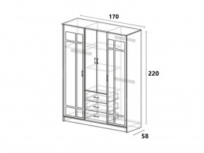 Шкаф купе Лорд белый гладкий в Каслях - kasli.mebel74.com | фото 2