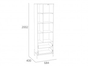 Шкаф Нуар НМ 011.78 в Каслях - kasli.mebel74.com | фото 2