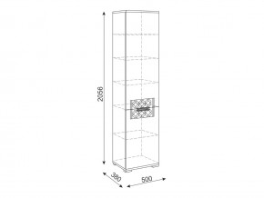 Шкаф пенал М12 Тиффани в Каслях - kasli.mebel74.com | фото 2