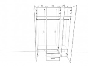 Шкаф распашной 1500А Антрацит в Каслях - kasli.mebel74.com | фото 2