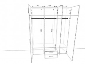 Шкаф распашной 1800А Антрацит в Каслях - kasli.mebel74.com | фото 2