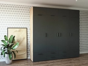 Шкаф распашной 2400К Антрацит в Каслях - kasli.mebel74.com | фото 1