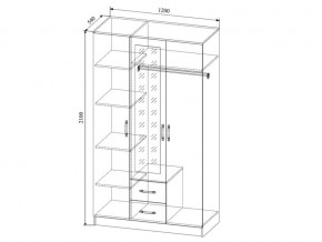 Шкаф Софи СШК1200.1 трехдверный в Каслях - kasli.mebel74.com | фото 2