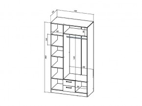 Шкаф трехстворчатый Коста-Рика в Каслях - kasli.mebel74.com | фото 2