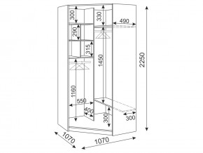 Шкаф угловой М34 Тиффани в Каслях - kasli.mebel74.com | фото 3