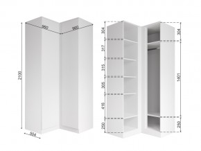 Шкаф угловой Мори МШУ 960.1 графит в Каслях - kasli.mebel74.com | фото 2