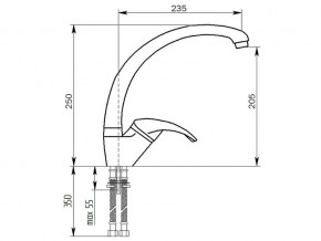 Смеситель MS-007 в Каслях - kasli.mebel74.com | фото 2