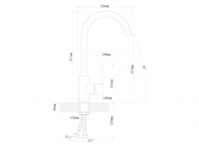 Смесители Florentina Альфа Нержавеющая сталь в Каслях - kasli.mebel74.com | фото 2