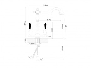 Смесители Florentina Ария бронза в Каслях - kasli.mebel74.com | фото 2