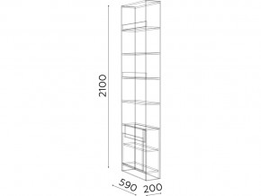 Стеллаж Гринвич мод.10 в Каслях - kasli.mebel74.com | фото 2