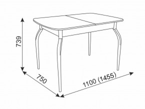 Стол обеденный Танго белый в Каслях - kasli.mebel74.com | фото 3