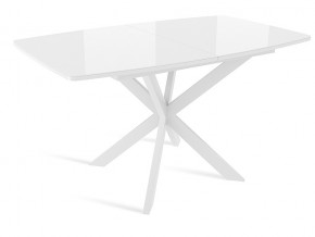 Стол Twist раздвижной раздвижной со стеклом OPTIWHITE в Каслях - kasli.mebel74.com | фото 1