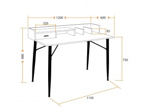 Стол WD-13 burnt в Каслях - kasli.mebel74.com | фото 3