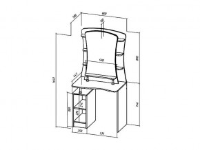 Туалетный столик Коста-Рика в Каслях - kasli.mebel74.com | фото 2