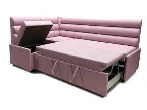Угловой диван Призма Валики со спальным местом розовый в Каслях - kasli.mebel74.com | фото 2