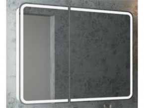 Зеркальный шкаф Mario 80х80 см MySpace LED подсветка в Каслях - kasli.mebel74.com | фото